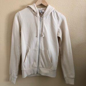 H&M | Cream Zip Up Hoodie - NWOT